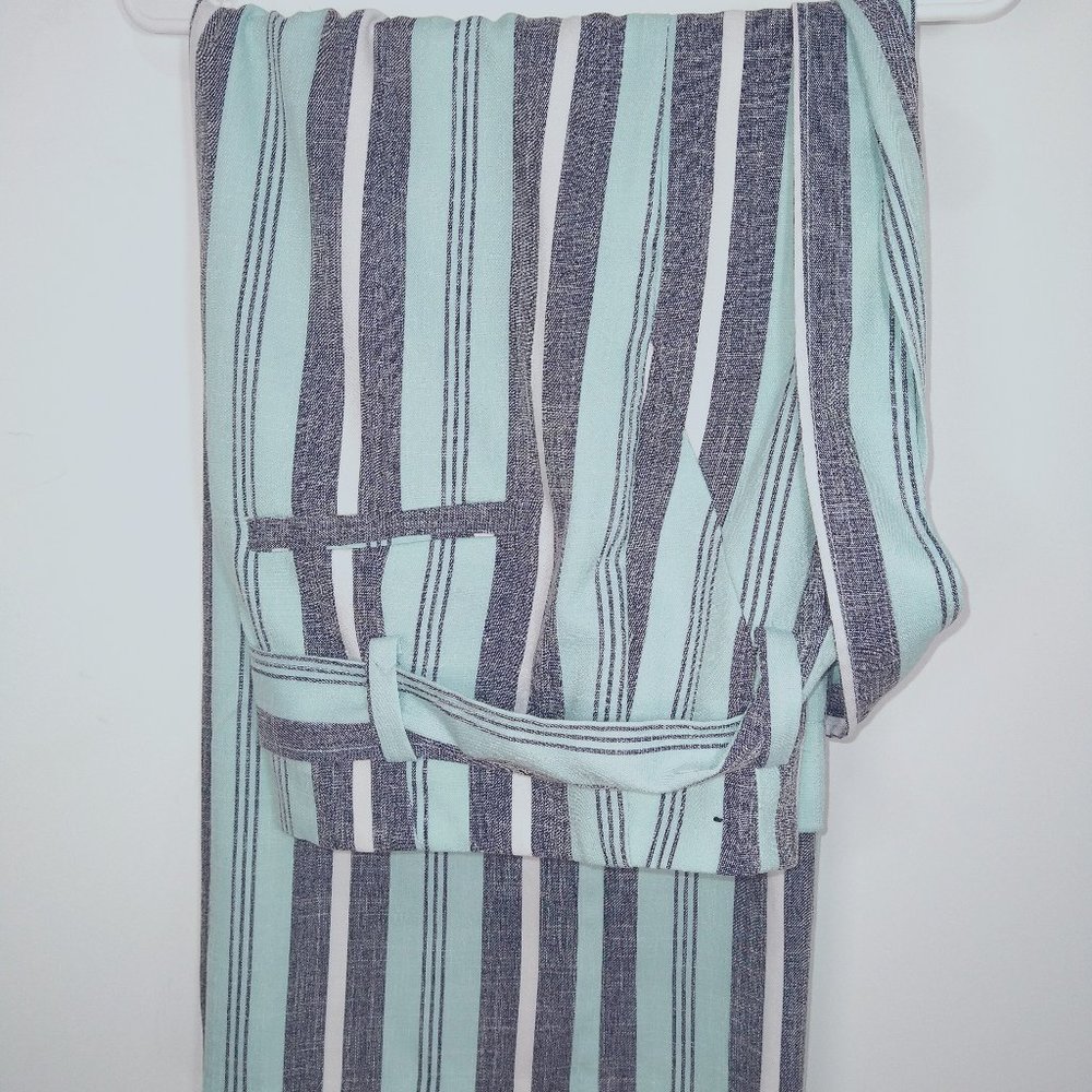 STRIPE MADIE CAPRI PANT - 7TH AVENUE